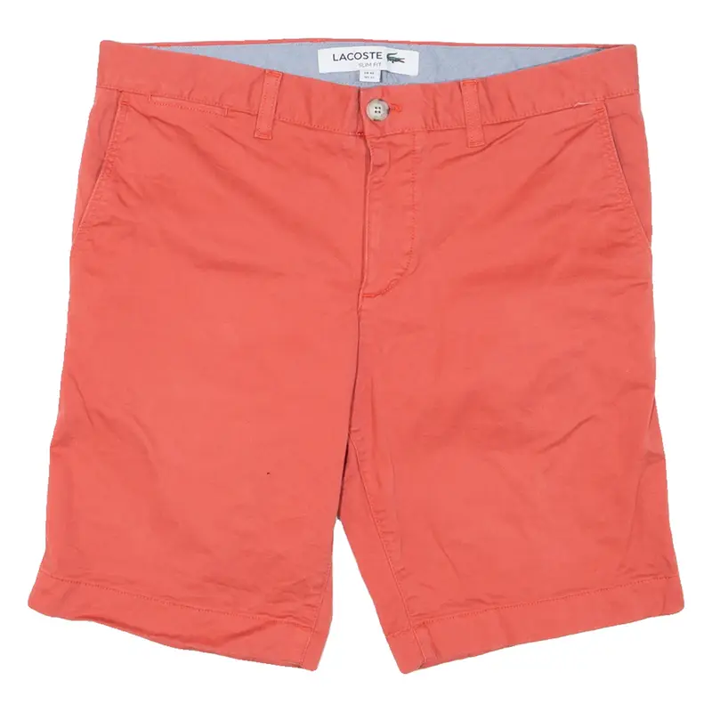 LACOSTE Mens Jorts Shorts Pink Slim M W32