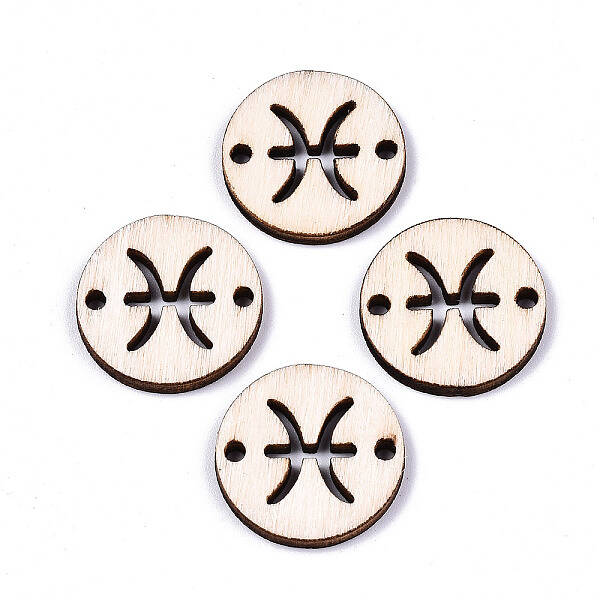 Unfinished Natural Poplar Wood Links Connectors