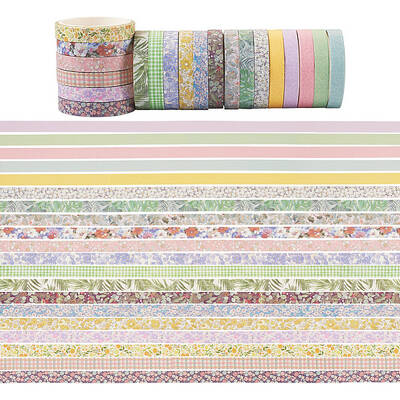 20 Rolls Paper Adhesive Tape Set