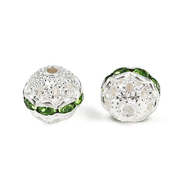 Brass Rhinestone Beads