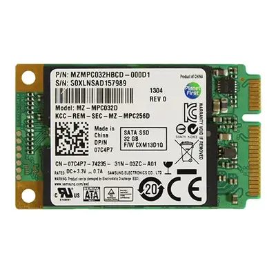 Dell 7C4P7 | 32GB Multi-Level Cell SATA 6Gb/s mSATA 1.8-Inch Solid State Drive