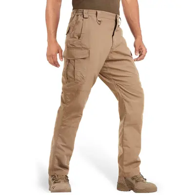 MAGCOMSEN Men's Tactical Pants 9 Pockets Ripstop Water Repellent Cargo Pants Plain Casual Fitted Trousers Menswear for Work H...