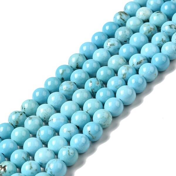 Dyed & Heated Natural Magnesite Beads Strands