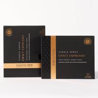 Diamond Brew Craft Espresso Pods (2-Pack) – 24 Aluminum Instant Pods | 160mg Caffeine | 100% Arabica | No Machine Needed | ...