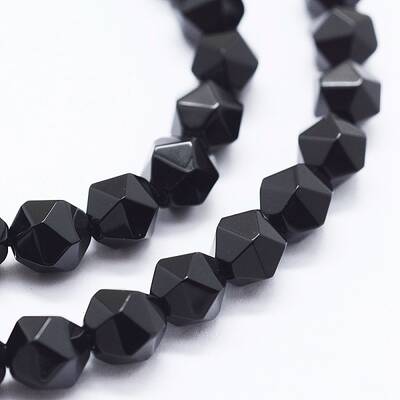 Natural Black Onyx Beads Strands