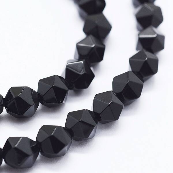 Natural Black Onyx Beads Strands