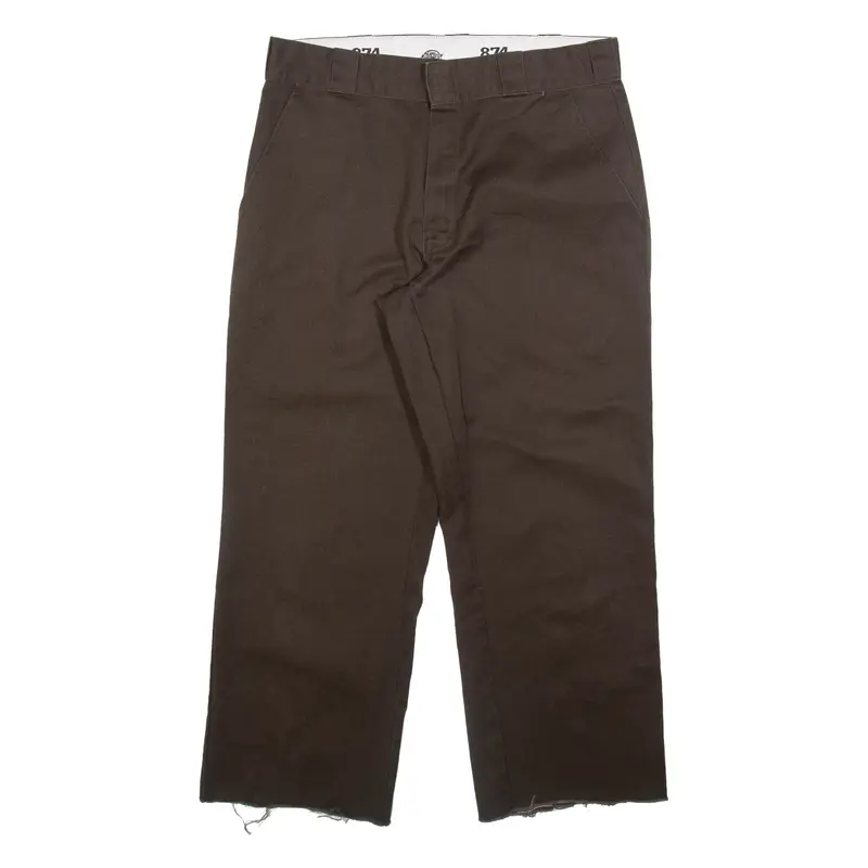 DICKIES 874 Workwear Mens Trousers Black Regular Straight W33 L26