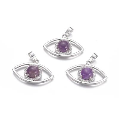 Natural Amethyst Pendants