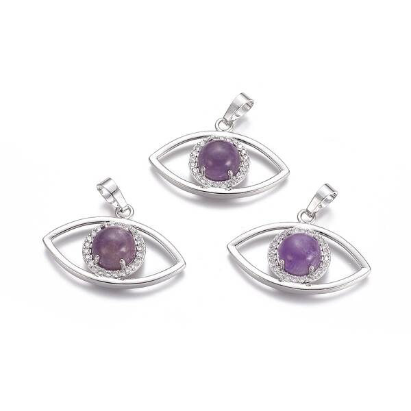 Natural Amethyst Pendants