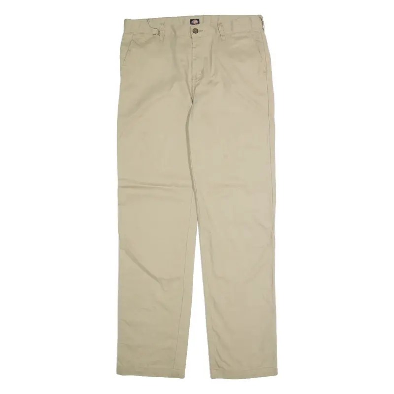 DICKIES Chino Womens Trousers Beige Regular Straight W32 L31
