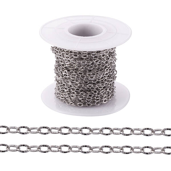 304 Stainless Steel Textured Cable Chains