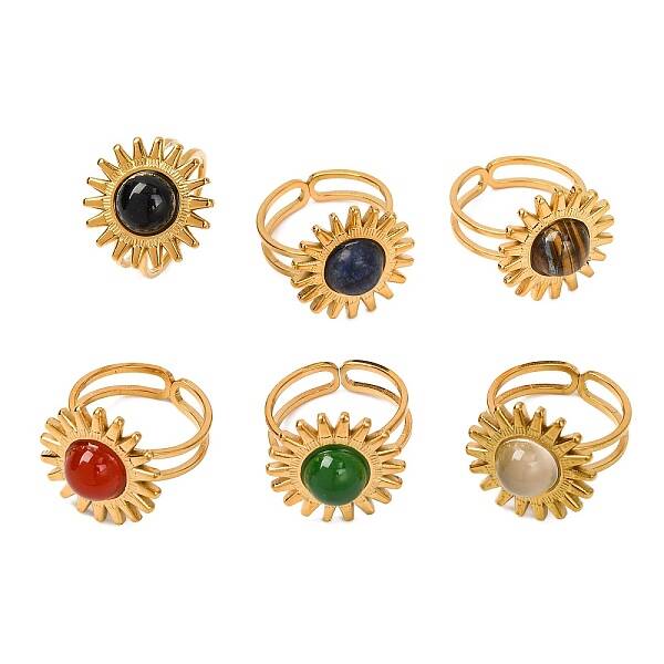 Natural Mixed Stone Finger Rings