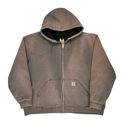 Workwear Carhartt Hoodie - 3XL Grey Cotton Blend