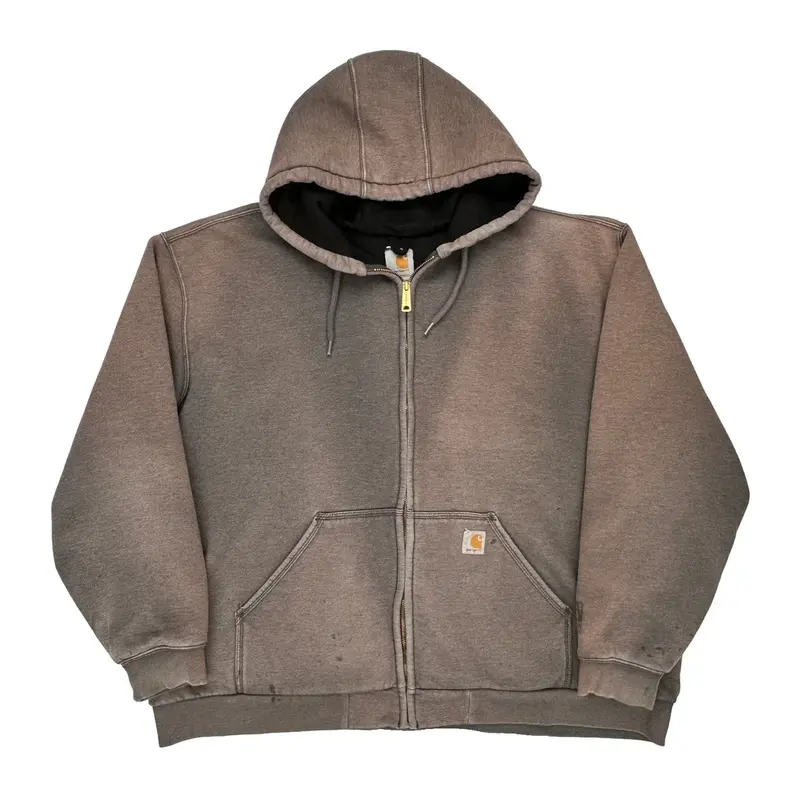 Workwear Carhartt Hoodie - 3XL Grey Cotton Blend