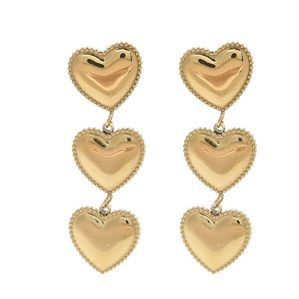 PVD Vacuum Plating 304 Stainless Steel Stud Earrings for Women