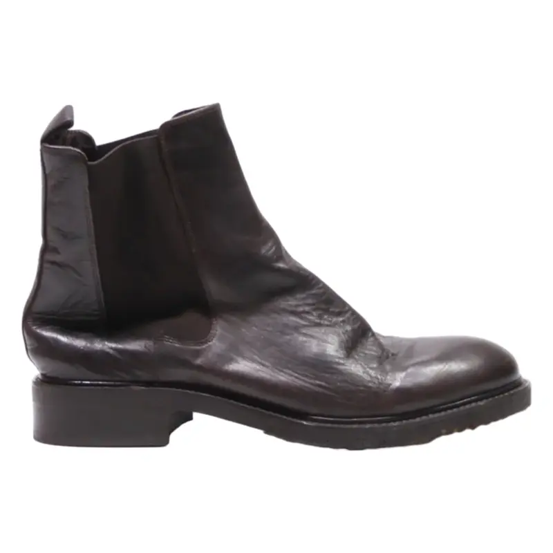 BILLI BI Chelsea Boots Black Leather Mens UK 8