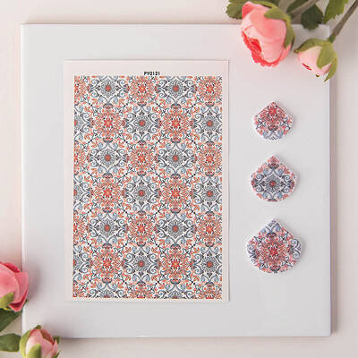 Flower Pattern Ceramics Clay Water Transfer Paper