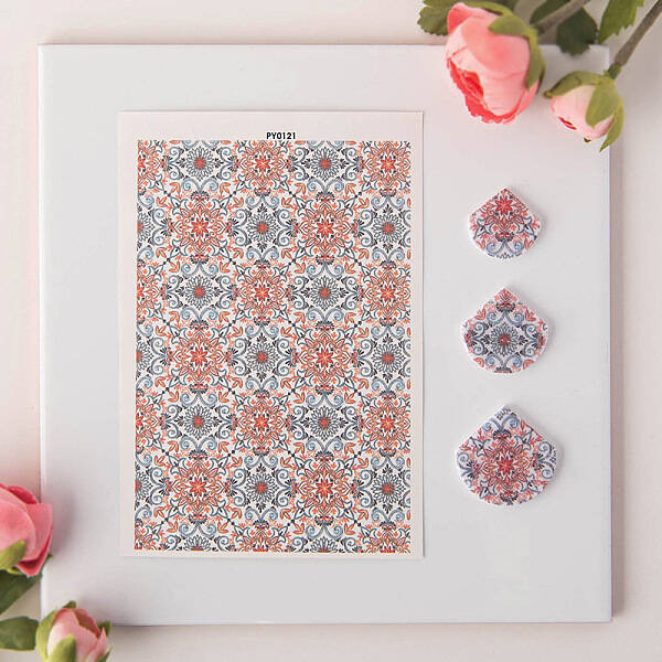 Flower Pattern Ceramics Clay Water Transfer Paper