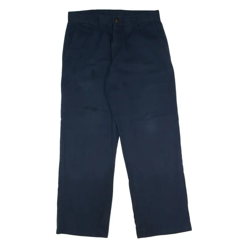 DICKIES Workwear Cargo Mens Trousers Blue Regular Straight W32 L30