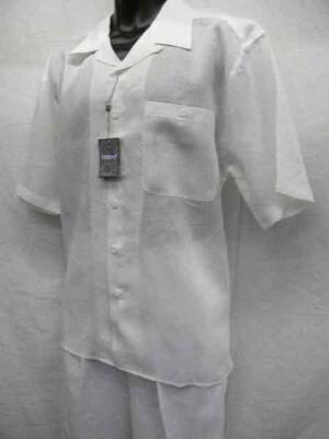 Mens White Linen Suit