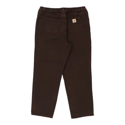 Carhartt Trousers - 36W UK 18 Brown Cotton | Size: UK 18