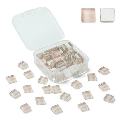 60Pcs Transparent Glass Cabochons