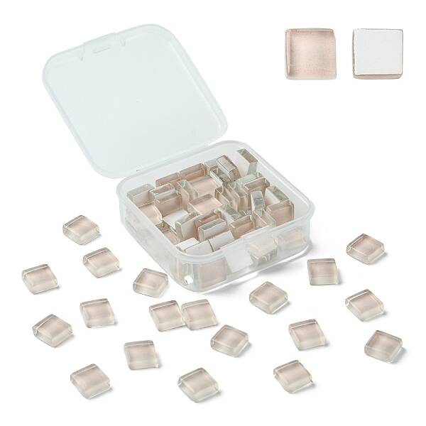 60Pcs Transparent Glass Cabochons