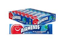 Airheads Candy, Blue Raspberry Flavor, Individually Wrapped Full Size Bars, Taffy, Non Melting, Party, Pack of 36 Bars,0.03 k...