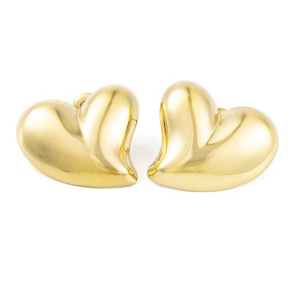 Left and Right Ion Plating(IP) 304 Stainless Steel Stud Earrings for Women