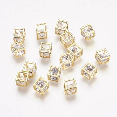 Brass Cubic Zirconia Charms