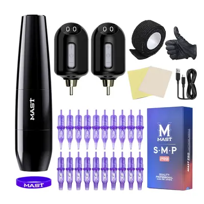 Tattoo Kit / Mast P15 Wireless Tattoo Machine Advanced Bundle