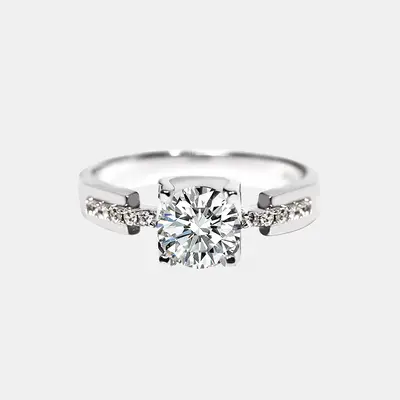 【9】 HERA 1CT Synthetic Moissanite Ring – Elegant Wedding/Engagement Jewelry for Women, Ideal for Birthday/Valentine's ...