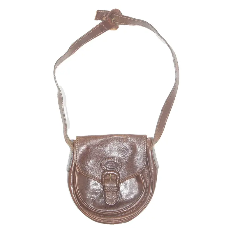 THE BRIDGE Womens Shoulder Bag Brown Leather
