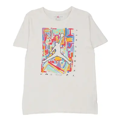 Age 13-15 Air Jordan Graphic T-Shirt - XL White Cotton