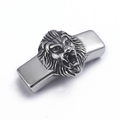 Retro 304 Stainless Steel Slide Charms/Slider Beads