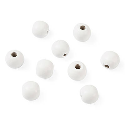 Dyed Natural Wood Beads
