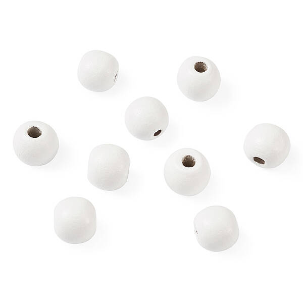 Dyed Natural Wood Beads