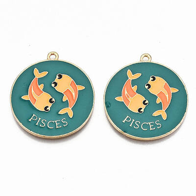Alloy Enamel Pendants