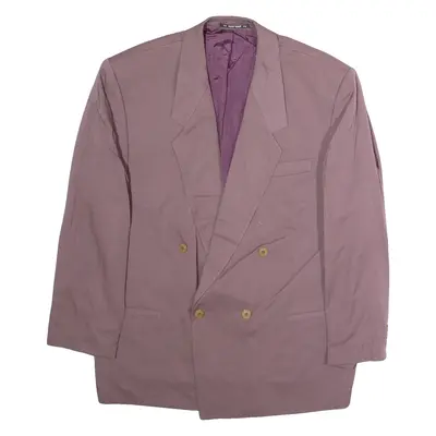 NEW FAST Mens Blazer Jacket Pink Viscose 90s XL