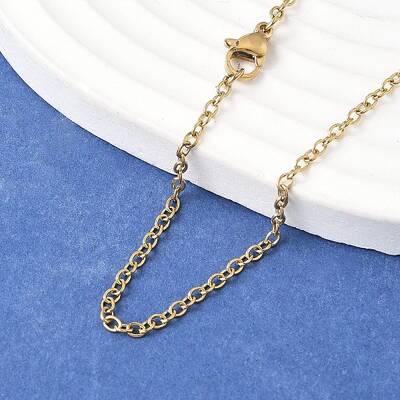Trendy Unisex 304 Stainless Steel Cable Chain Necklaces