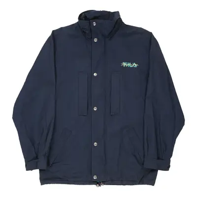 Vintage Magic Line Fila Coat - XL Blue Polyester