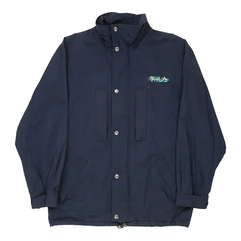 Vintage Magic Line Fila Coat - XL Blue Polyester