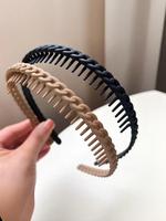 Women's Elegant Hair Hoop with Comb Tooth Design, Non-slip Hair Hoop, Fashionable Hair Accessories for Women & Girls