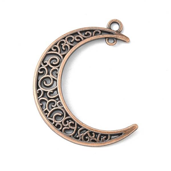 Tibetan Style Alloy Hollow Moon Links connectors