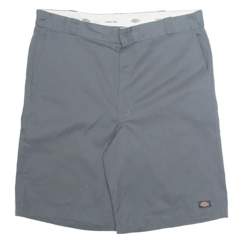 DICKIES Mens Workwear Shorts Grey Loose 2XL W42