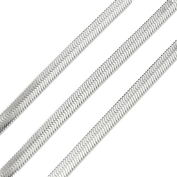 Brass Herringbone Chains