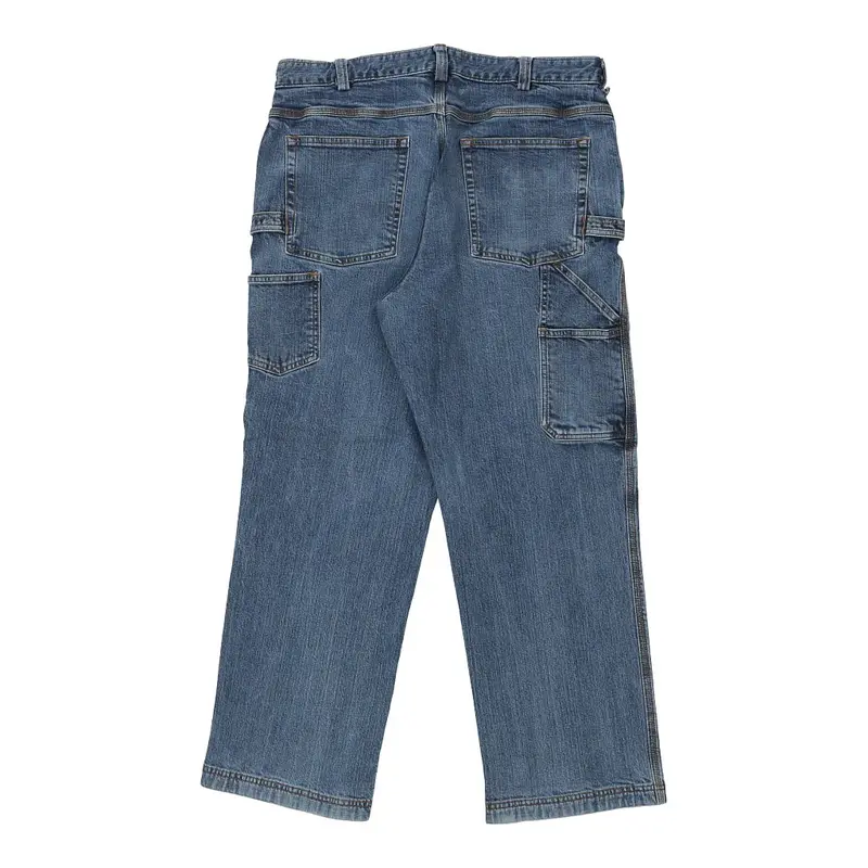 Duluth Cargo Trousers - 34W 28L Blue Cotton