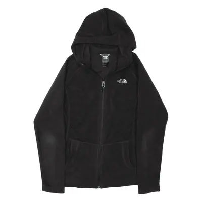 THE NORTH FACE Hooded Fleece Jacket Black Womens S