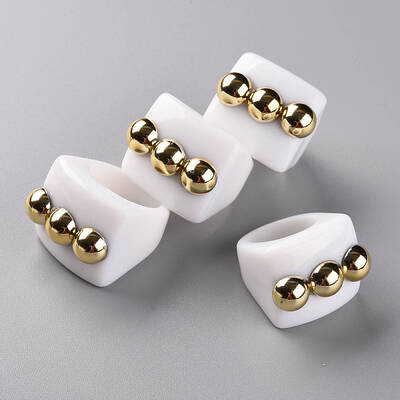 Opaque Acrylic Finger Rings