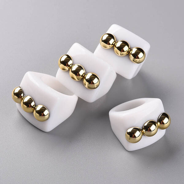 Opaque Acrylic Finger Rings